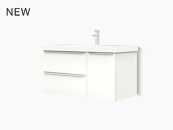 New Reach Bathroom Furniture 1050mm, Dark Grey Vanity Cabinet